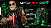 BaBylissPRO Tomb45 wireless double foil shaver with FXT45RF2 replacement foil