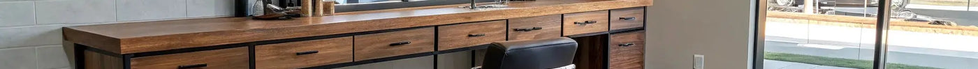 Organized barber station with clippers and tools arranged for an efficient workflow.