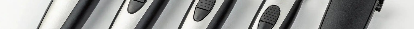 A lineup of the five best Wahl rechargeable trimmers for professional barbers.