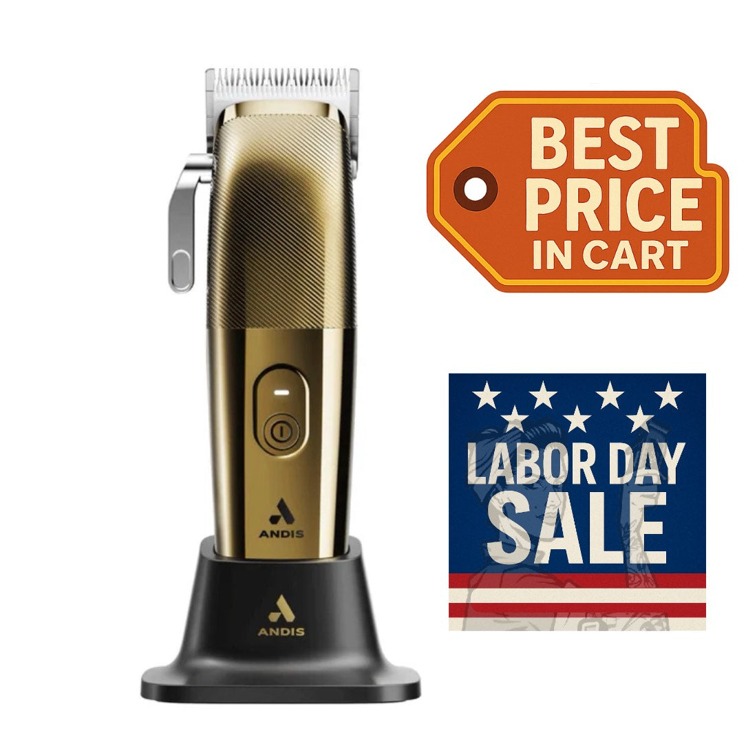 Andis Envy II Premier Clipper - Gold | Charging Stand | Phaze Blade- Lowest Price in Cart