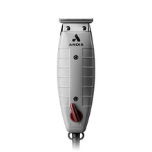 Andis Professional T-Outliner Beard & Hair Trimmer in gray color with a visible red switch, designed for precision grooming.