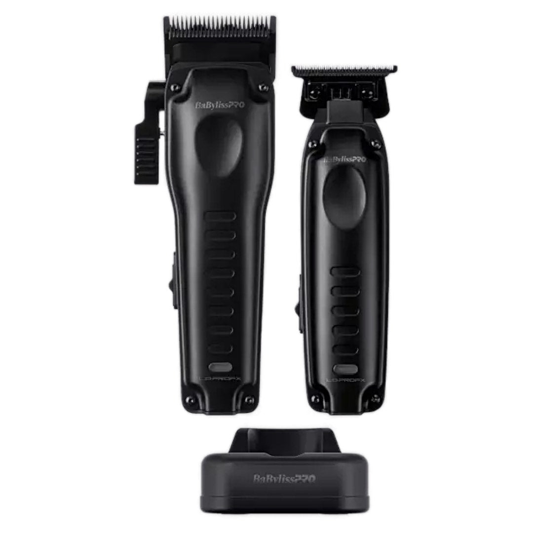 “BaBylissPRO LO-PROFX Compact Set in Limited Edition Matte Black with USB-C stand”