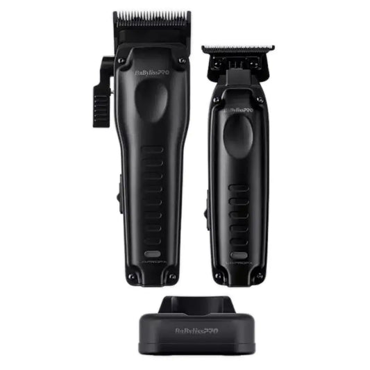 “BaBylissPRO LO-PROFX Compact Set in Limited Edition Matte Black with USB-C stand”