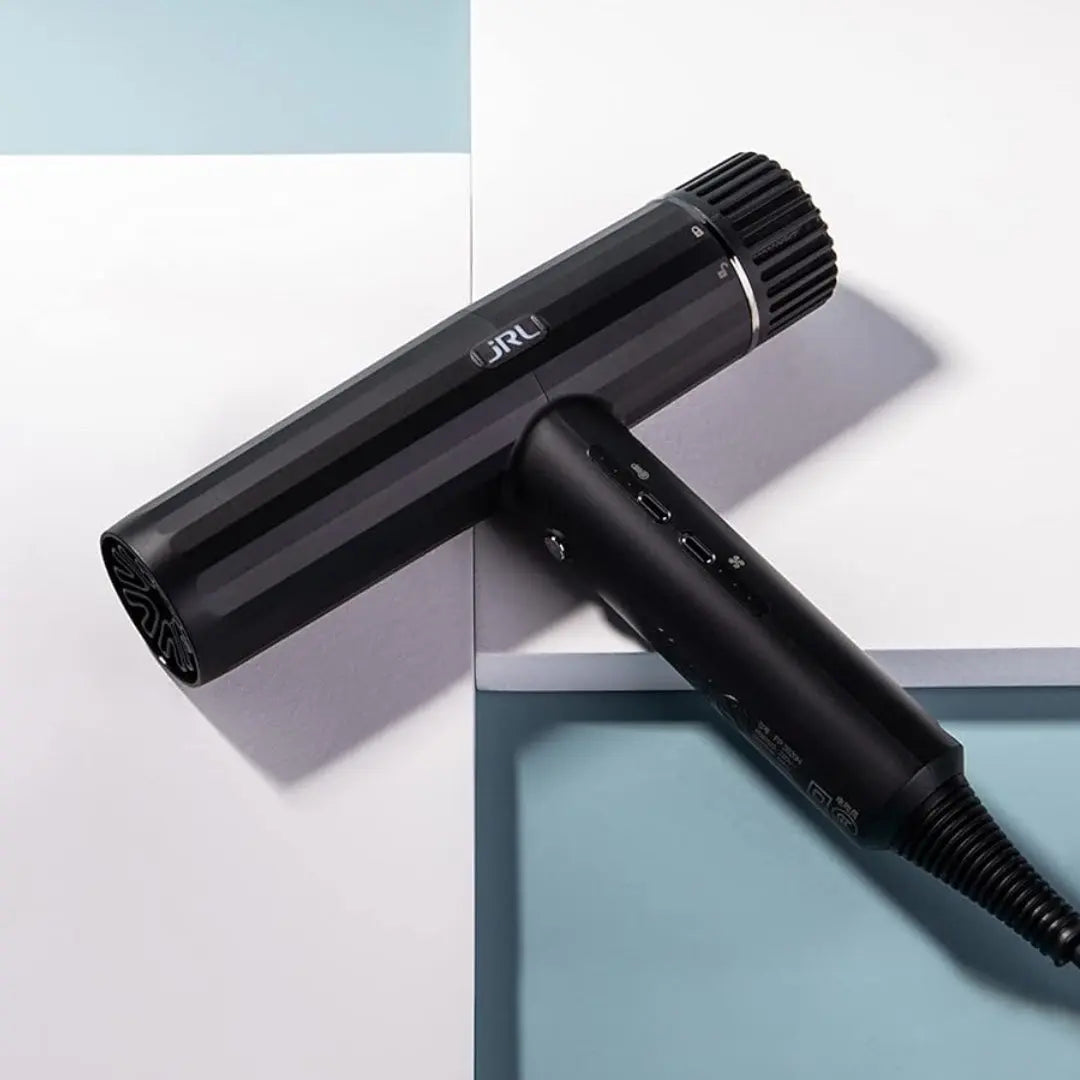 JRL Forte Pro Dryer – Professional Ionic Hair Dryer with Diffuser (Black) JRL