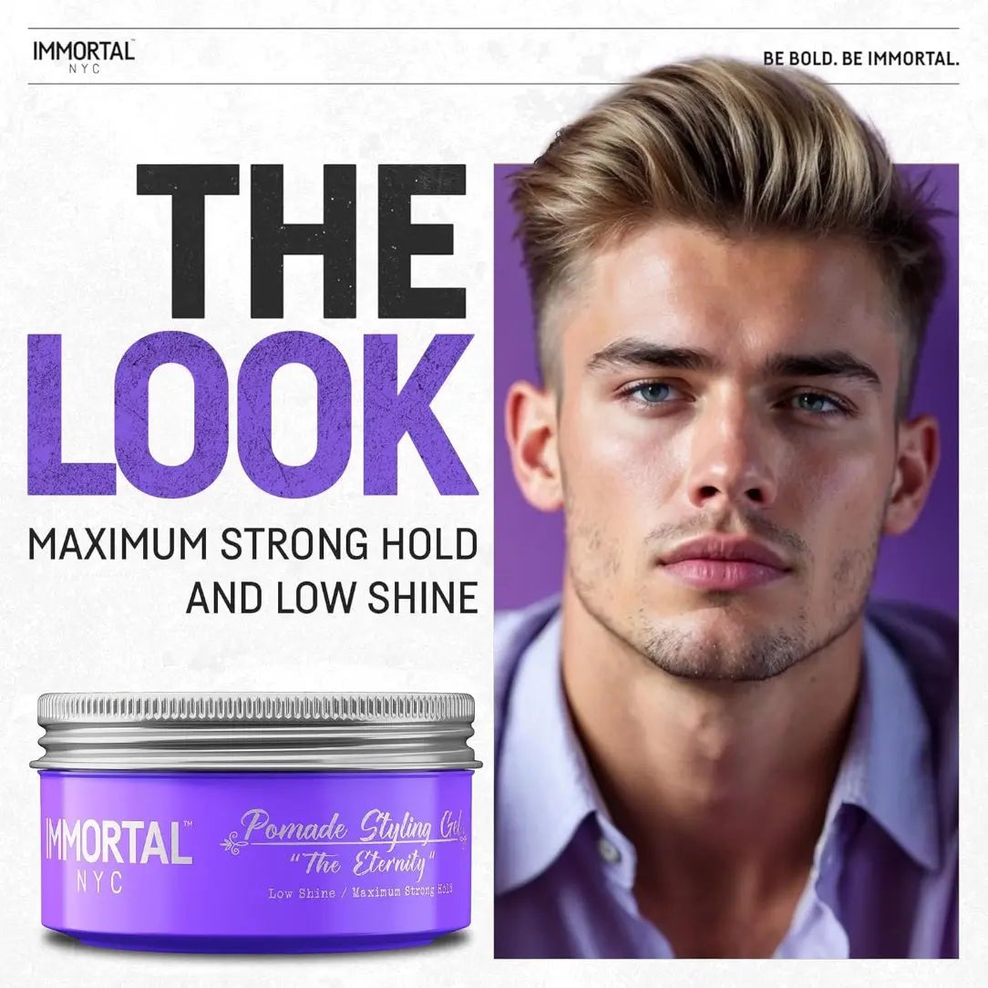 IMMORTAL The Eternity Pomade Styling Gel – Long-Lasting Hold & Luxe Scent
