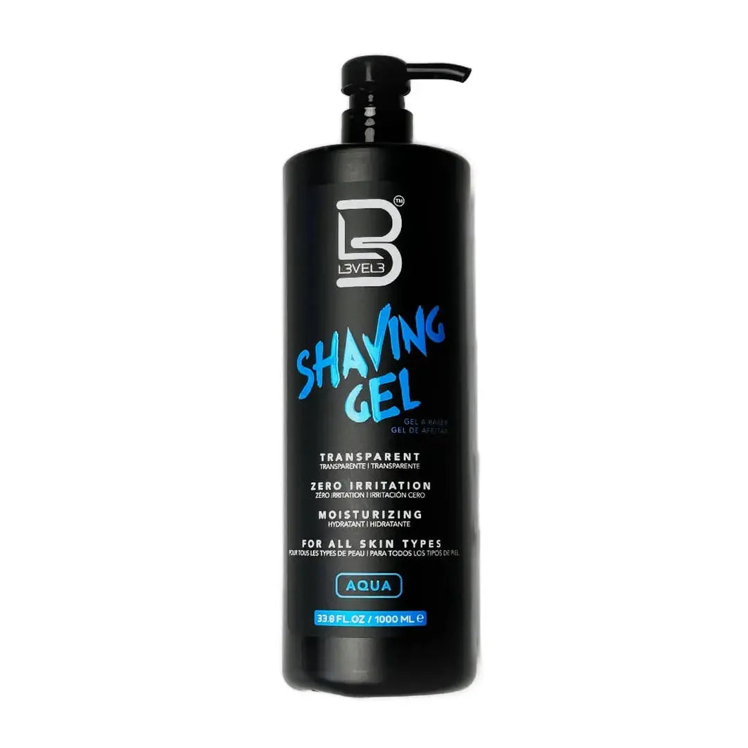 Level 3 Ultra Clear Shaving Gel - Aqua - BUYBARBER.COM