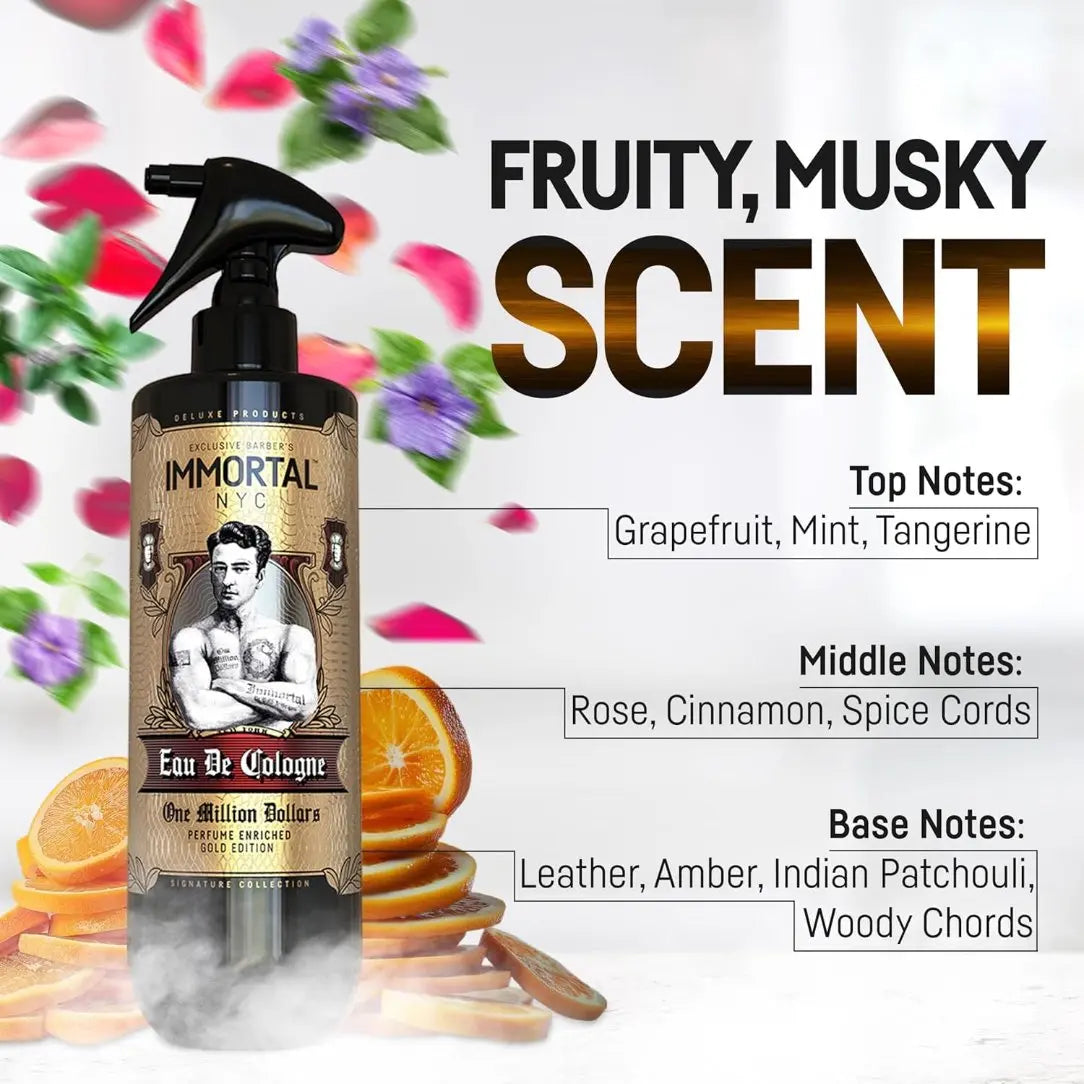 Immortal NYC The One In A Million Dollars Fragranced Spray Cologne | Bold & Luxurious Scent