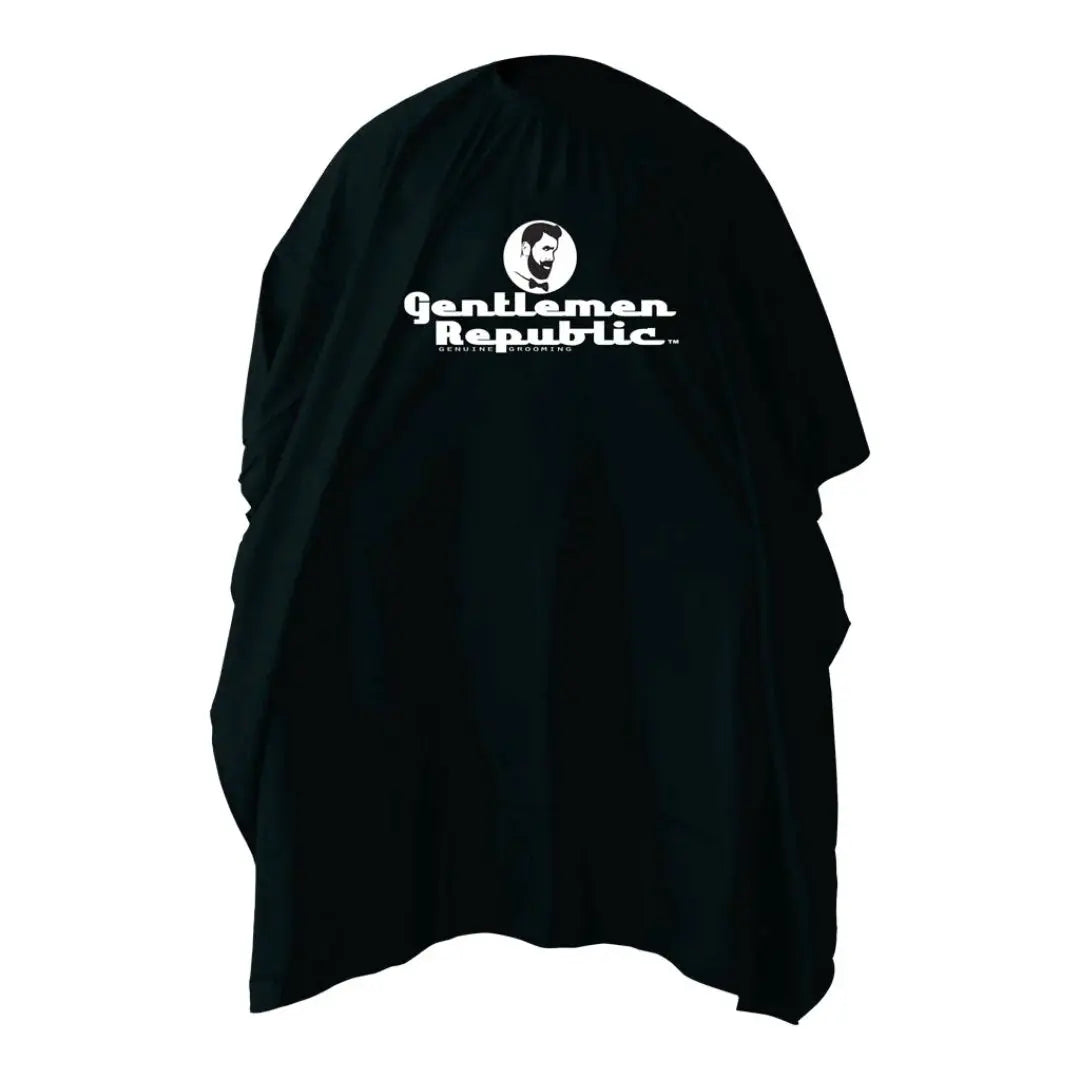Gentlemen Republic Classic Barber Cutting Cape - Black - BUYBARBER.COM