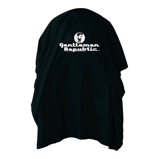 Gentlemen Republic Classic Barber Cutting Cape - Black - BUYBARBER.COM