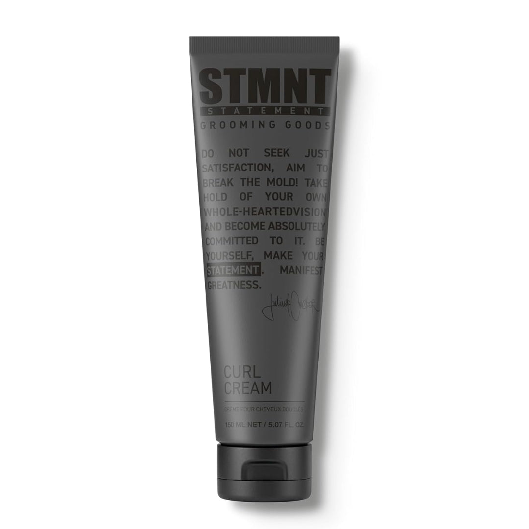 “STMNT Grooming Goods Curl Cream 5.07 oz jar on white background”
