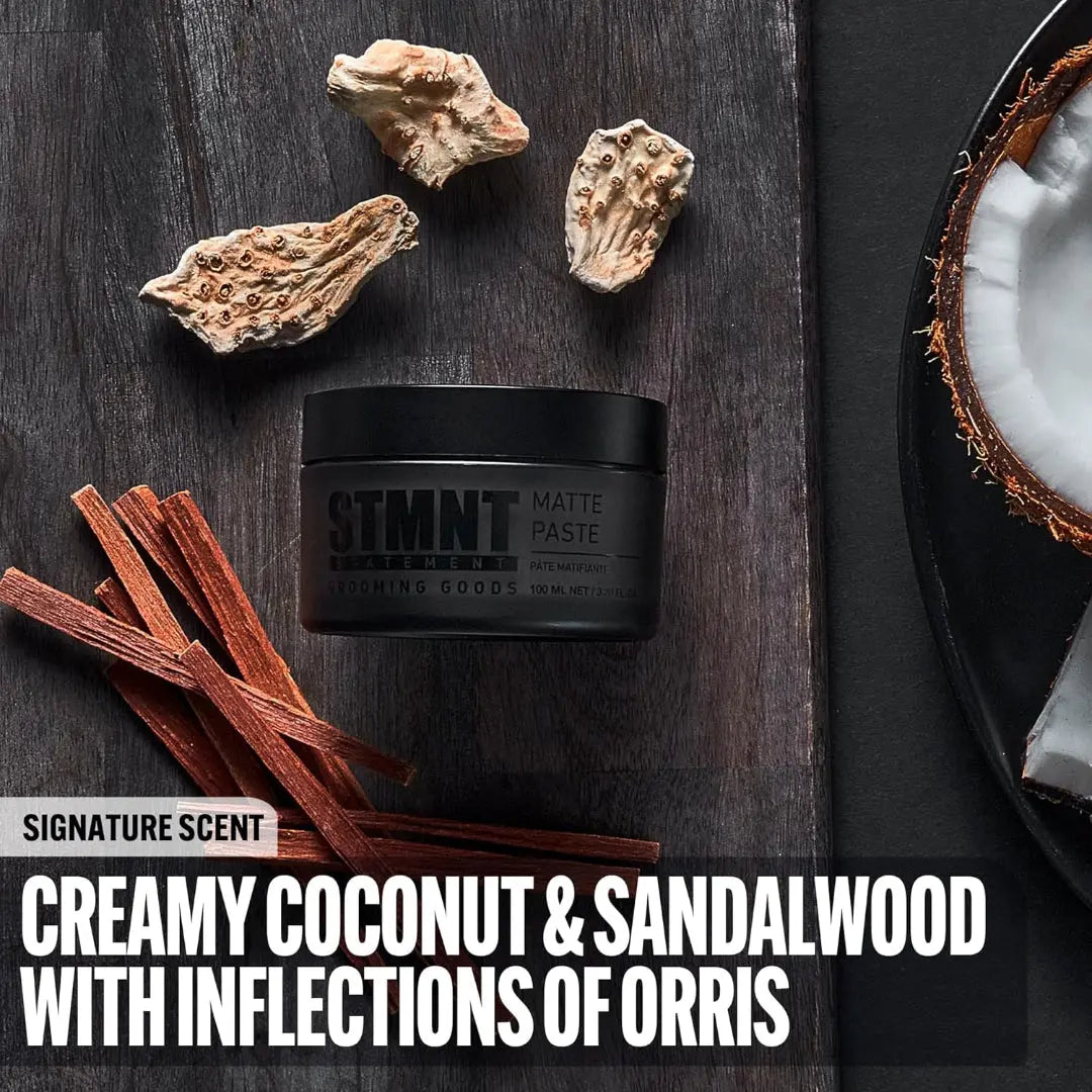 STMNT Matte Paste 3.38 oz — Strong Hold, Super‑Matte, Non‑Greasy - BUYBARBER.COM