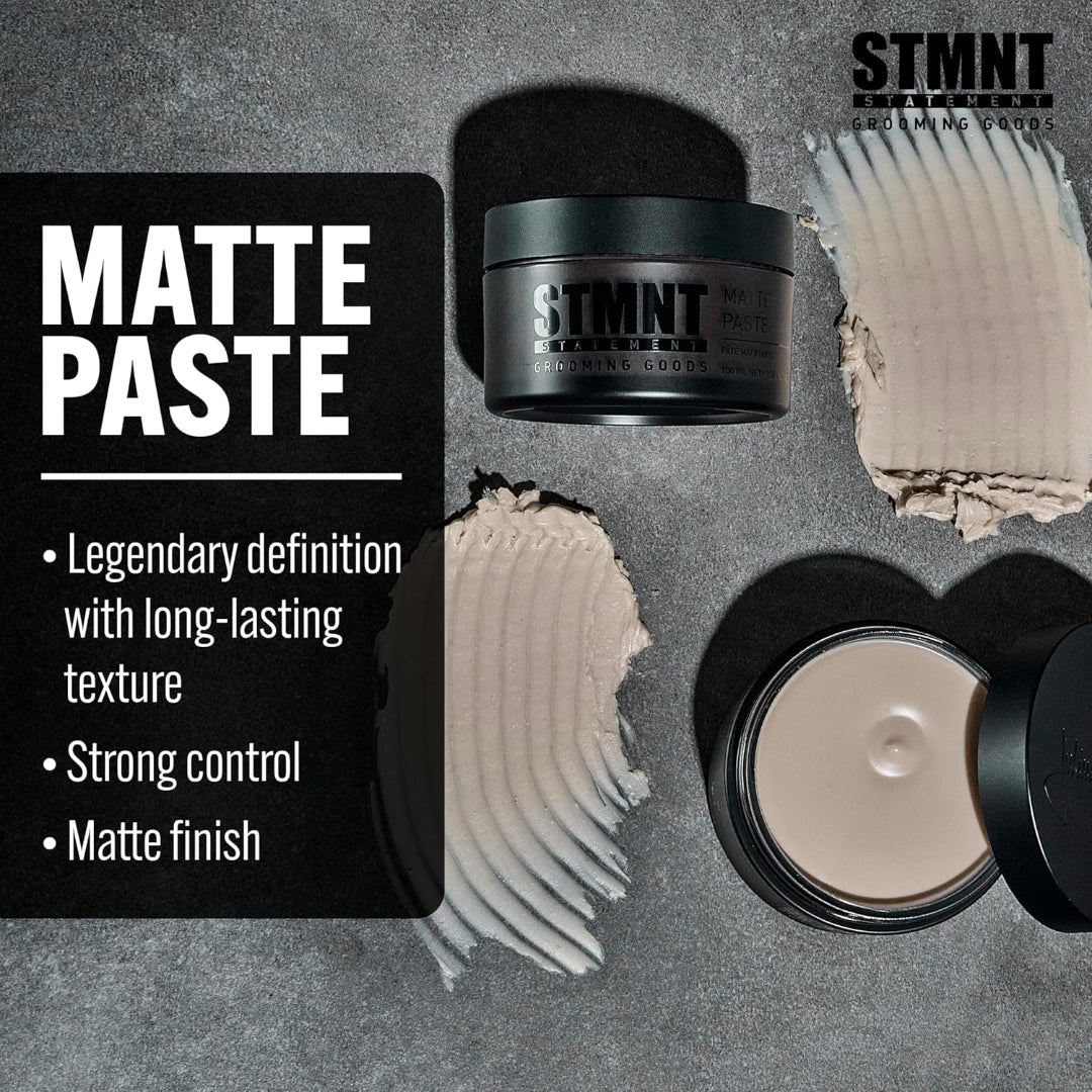 STMNT Matte Paste 3.38 oz — Strong Hold, Super‑Matte, Non‑Greasy