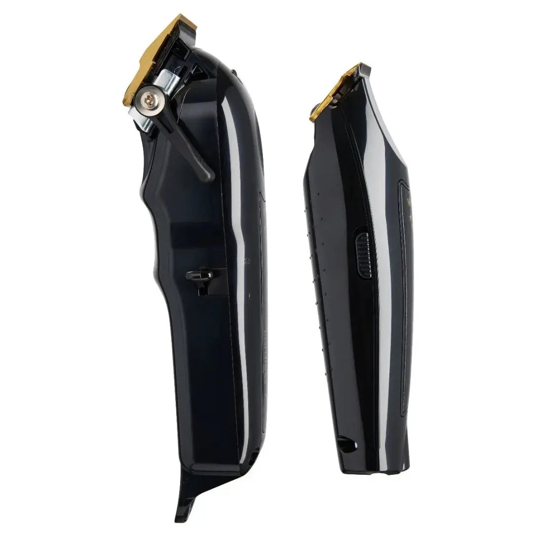Black hair clipper on a white background