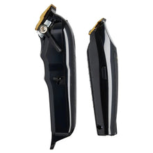 Black hair clipper on a white background