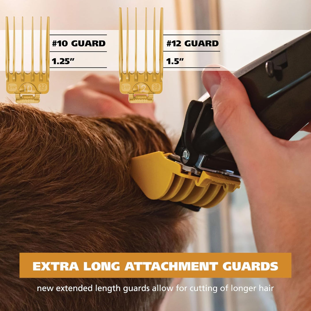 Wahl Secure-Fit Long Hair Guard Set – Sizes 10 (1 ¼″) & 12 (1 ½″)