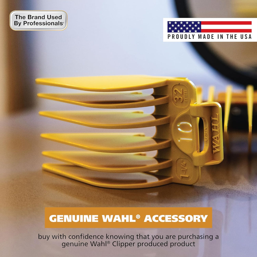 Wahl Secure-Fit Long Hair Guard Set – Sizes 10 (1 ¼″) & 12 (1 ½″)