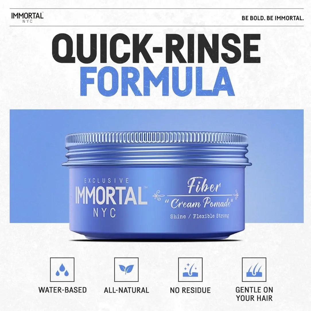 Immortal NYC Creative Fiber Wax – Extreme Hold, Matte Finish