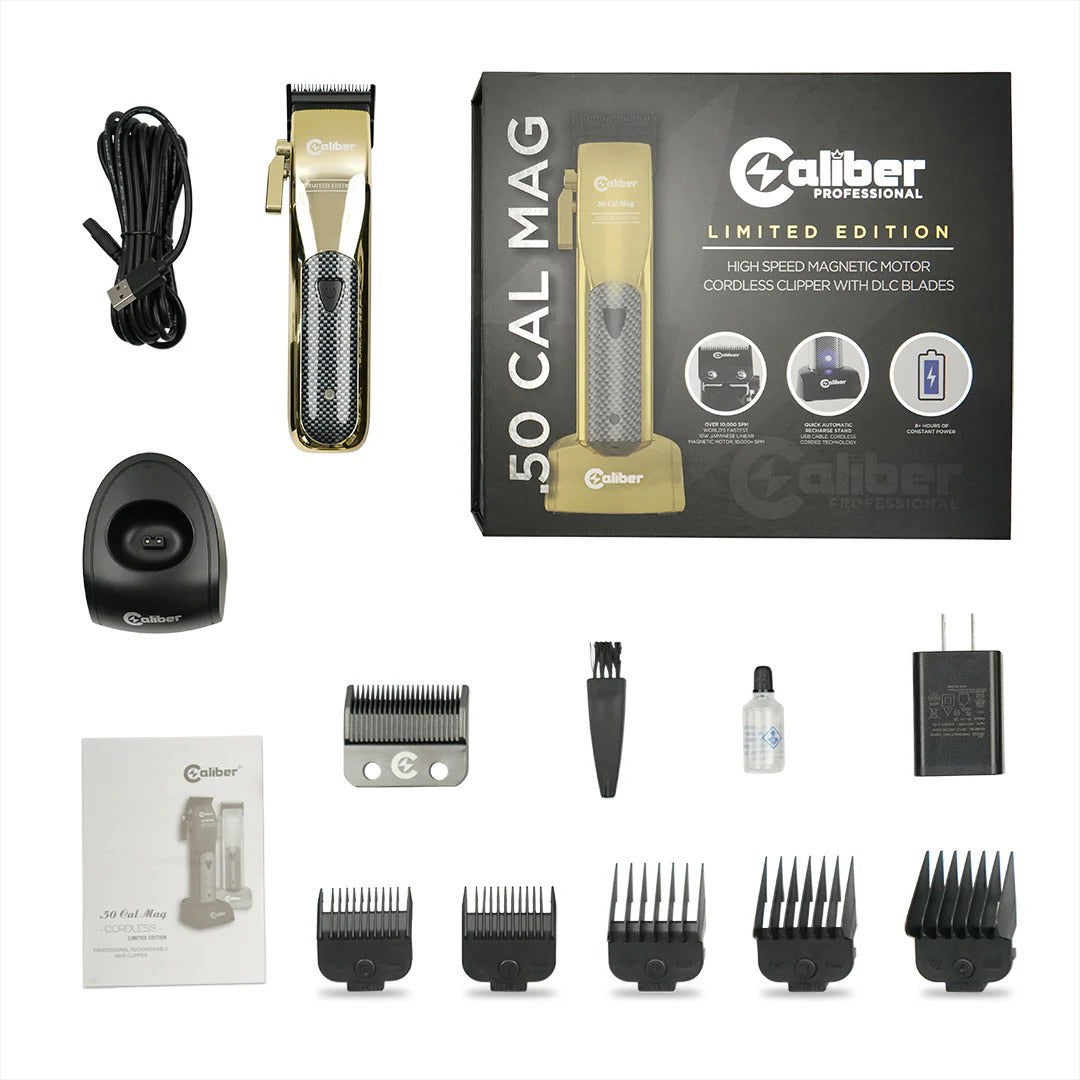Caliber .50 Cal Gold Clipper | 10 000 SPM, 8-Hour Battery, DLC Blades