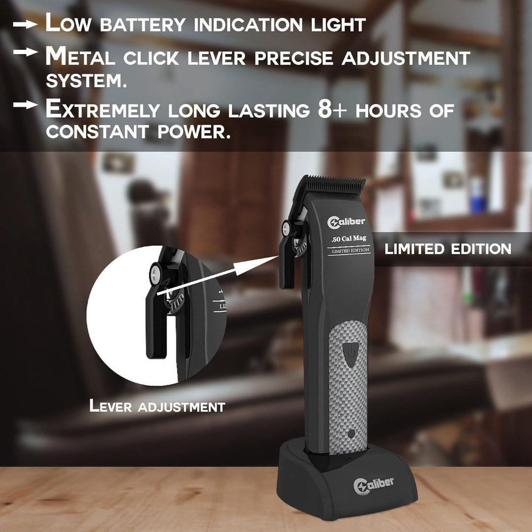Caliber .50 Cal LE Clipper | 10 000 SPM, 8-Hour Battery, DLC Blades