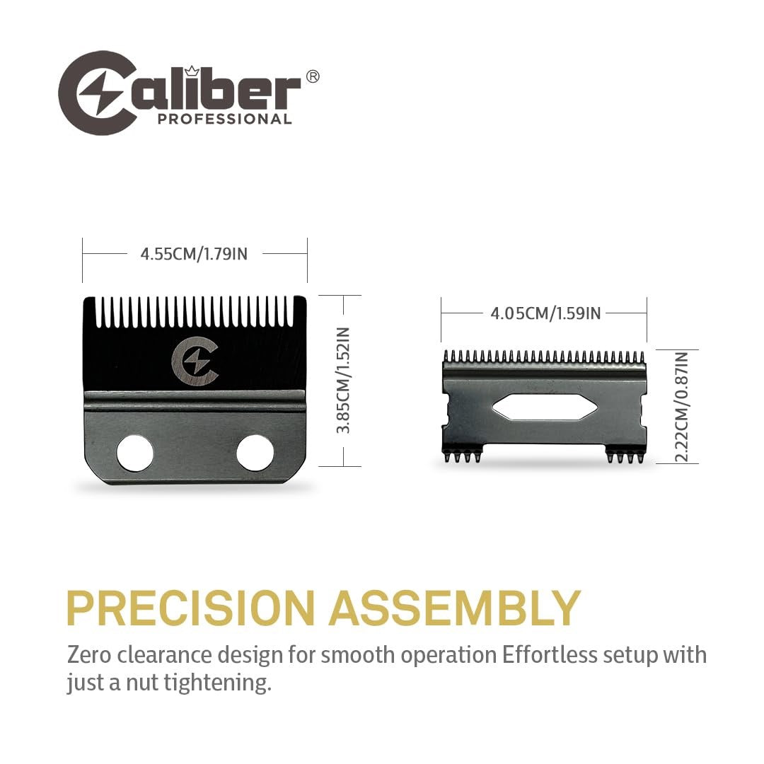 Caliber DLC Fade Blades | Japanese 440C Steel for .50 Cal Clippers