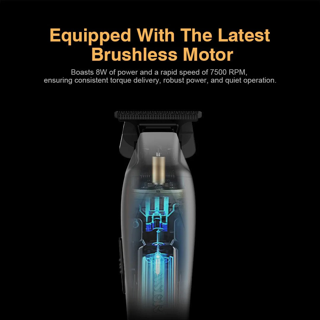 Caliber Laser Trimmer | 7 500 RPM Brushless, DLC Blades, 3-Hr Battery