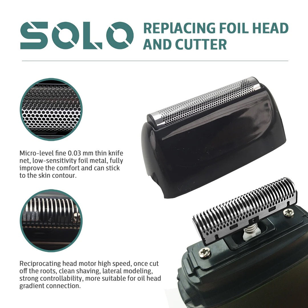 Caliber Solo Replacement Foil and Cutter | Ultra-Thin Nickel, Magnetic