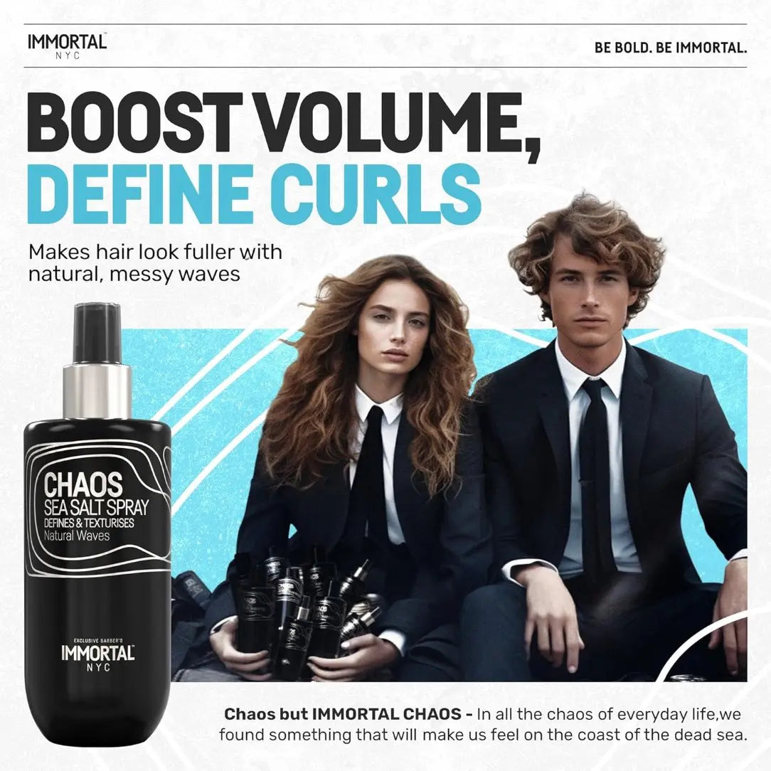 Immortal NYC Chaos Sea Salt Spray – Define & Texturize with Natural Waves