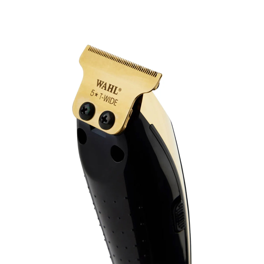 Wahl Detailer Li Gold Trimmer – Titanium T-Wide Blade, 100 + Min Runtime