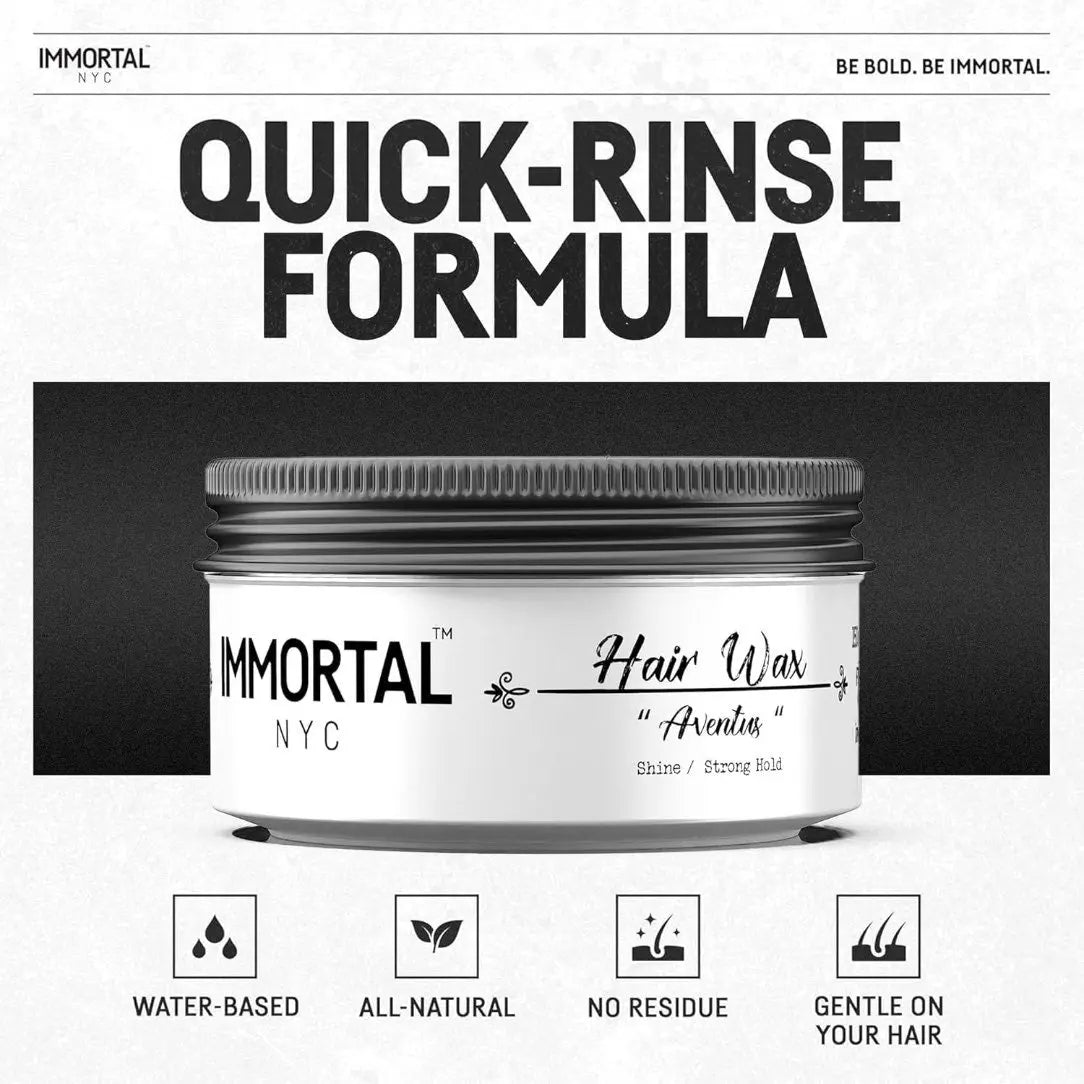 IMMORTAL NYC AVENTUS HAIR WAX – Strong Hold & Radiant Shine