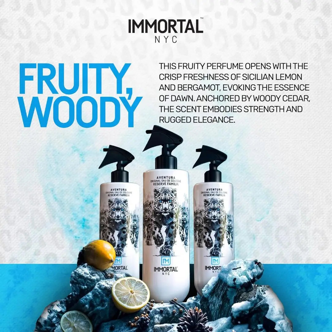 IMMORTAL NYC Reserve Cologne Aftershave - AVENTURA | Bold Adventure Fragrance