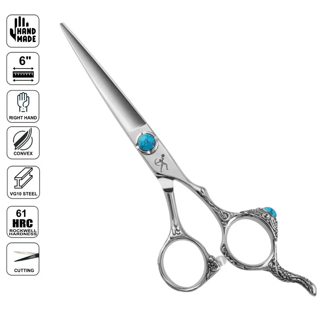 Hand Made Japan Hair Cutting Shears | 6" Dragon Series | Professional Scissors | VG10 - BUYBARBER.COM