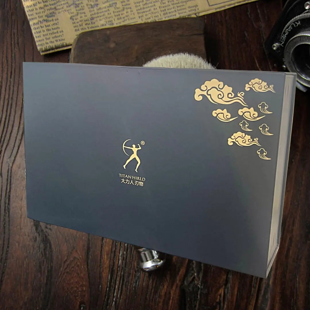 Hand Made Traditional Shaving Set - Green Sandalwood - BUYBARBER.COM