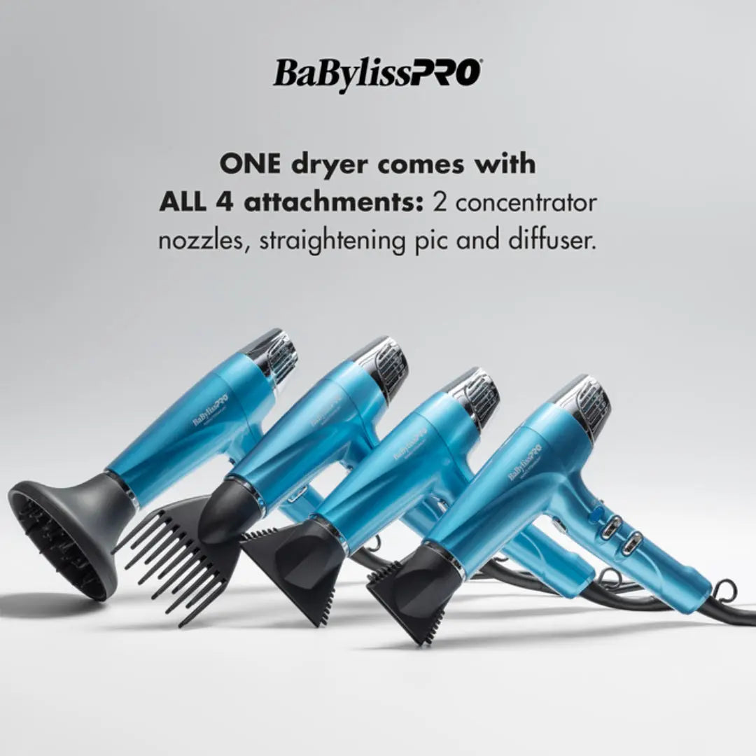 BaBylissPRO® Nano Titanium™ Dual Ionic Dryer - Professional Hair Care - BUYBARBER.COM