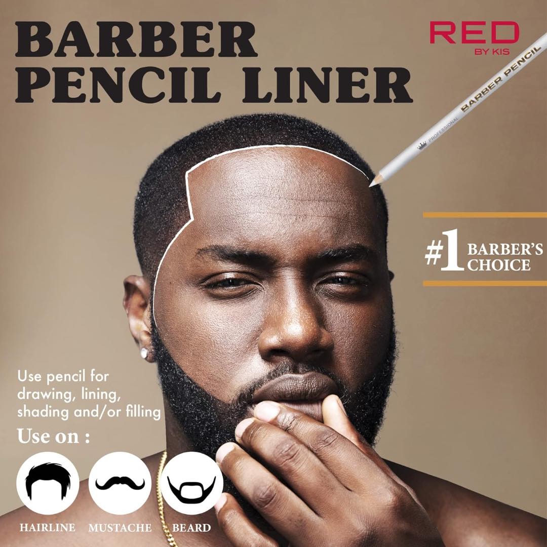 Red by Kiss 3PCS Barber Pencil Set | Precision Outlining for Hair and Beard