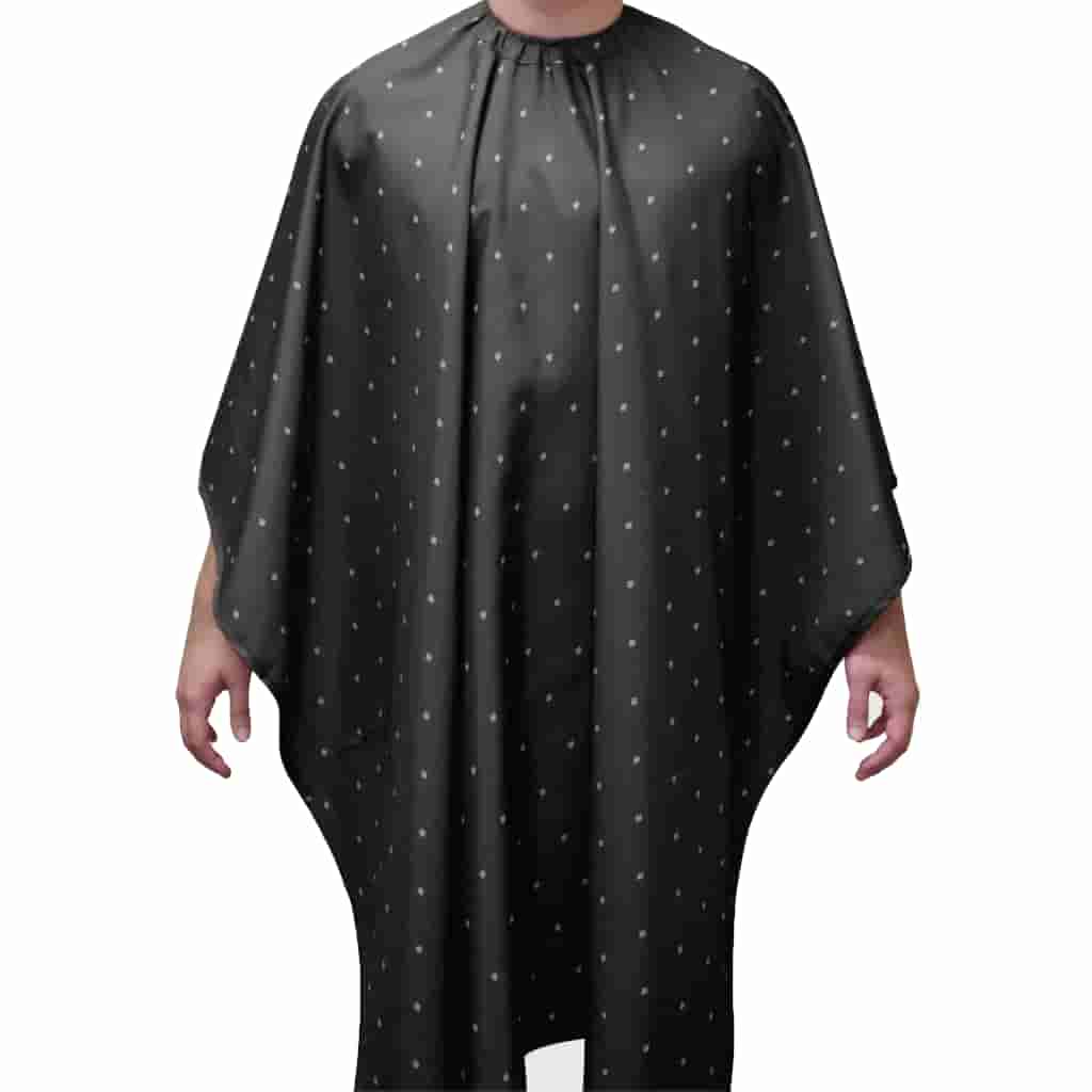 Barber Strong Shield Barber Cutting Cape - Black/White - BUYBARBER.COM