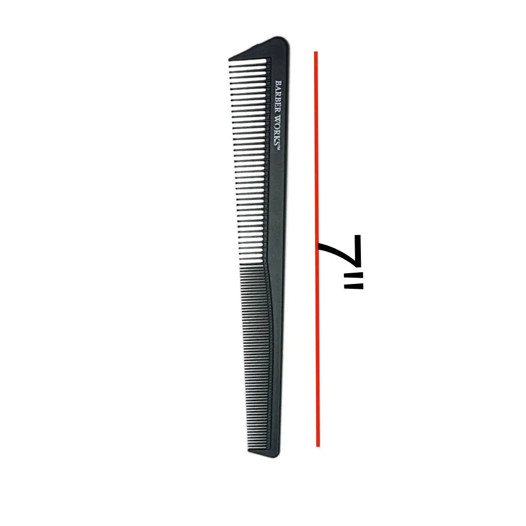 Barber Works Taper Comb | Carbon Fiber | 7" - BUYBARBER.COM