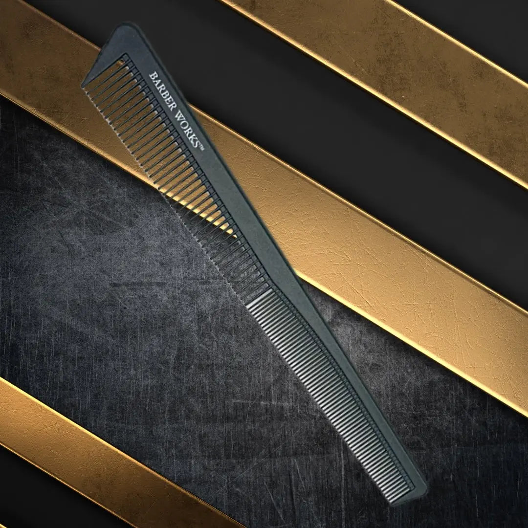 Barber Works Taper Comb | Carbon Fiber | 7" - BUYBARBER.COM