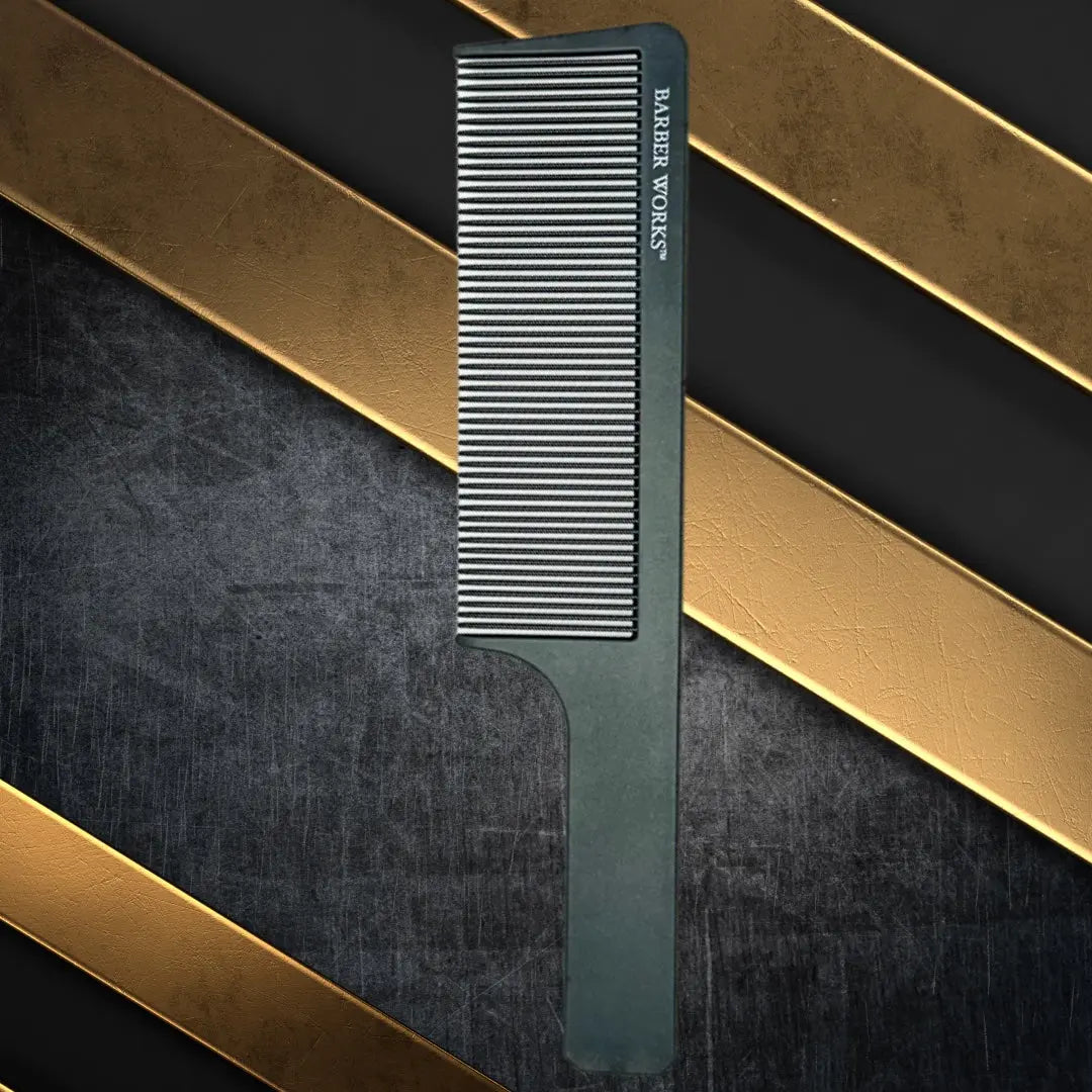 Barber Works Fade Comb | Carbon Fiber | 9" - BUYBARBER.COM