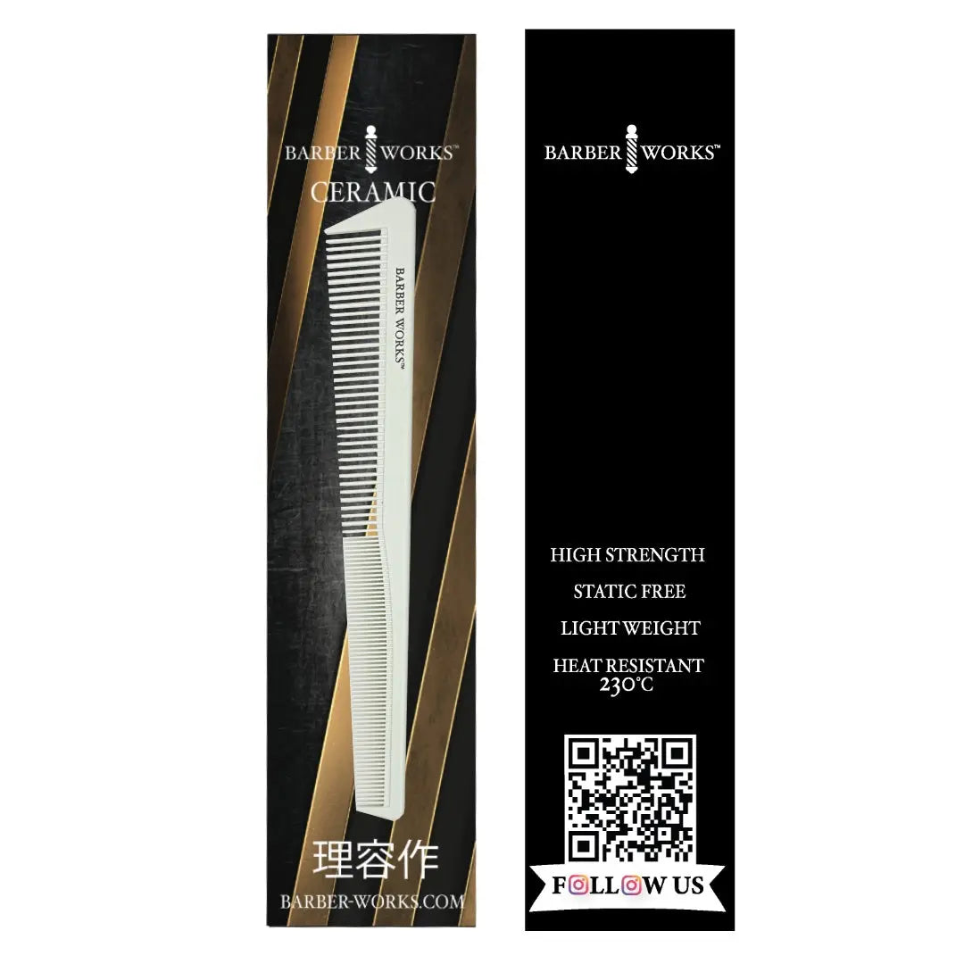 Barber Works Taper Comb | Hybrid Ceramic | 7" Barber Works