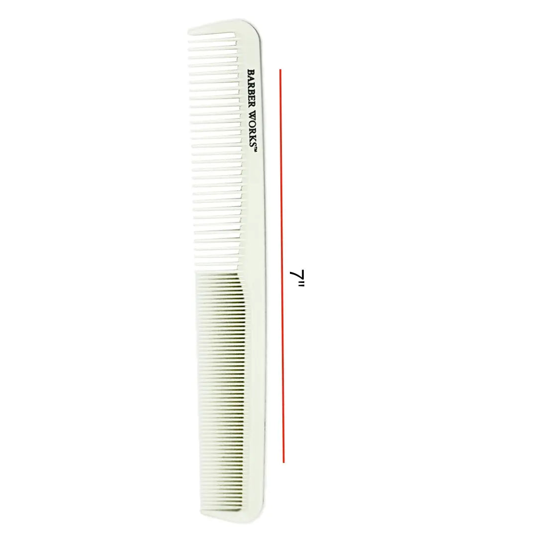 Barber Works Narrow Styling Comb | Hybrid Ceramic | 7" - BUYBARBER.COM