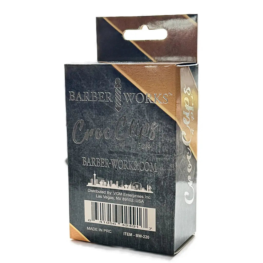 Barber Works Premium Hair Croc Clips 4-Pack - BUYBARBER.COM