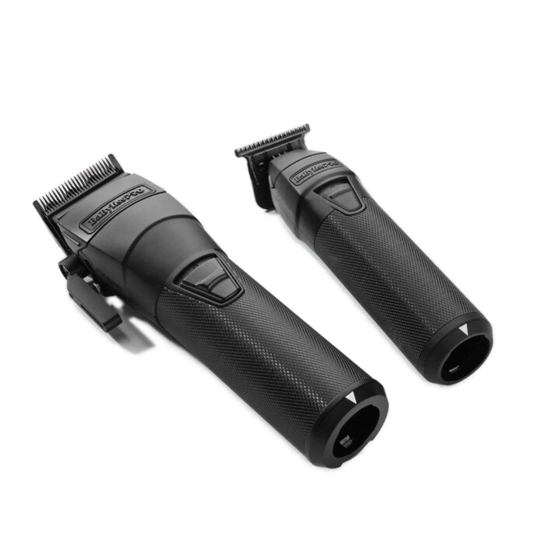 BaBylissPRO FXONE BlackFX Clipper & Trimmer + Dual-Battery Charging Pack (Bundle)