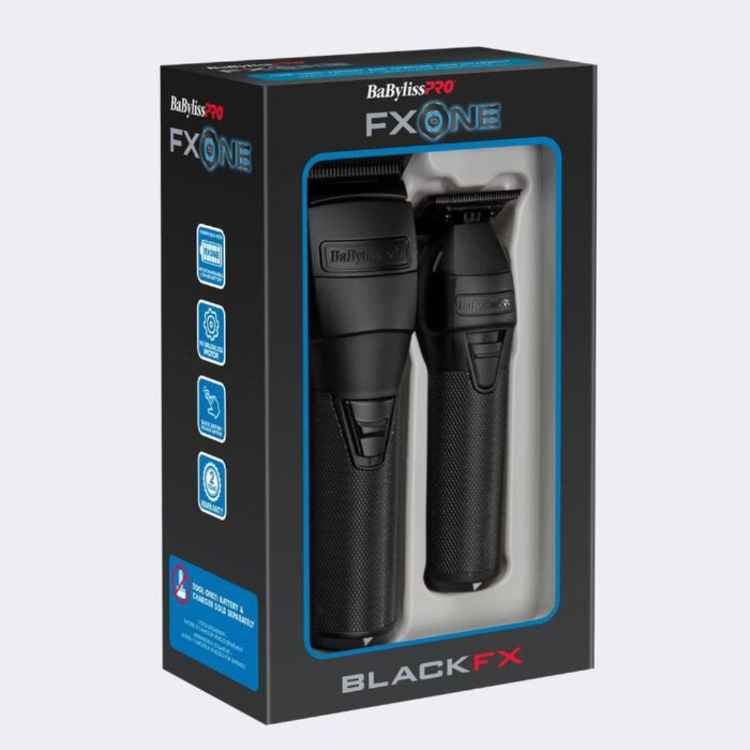 BaBylissPRO FXONE BlackFX Clipper & Trimmer Prepack (Tools Only)