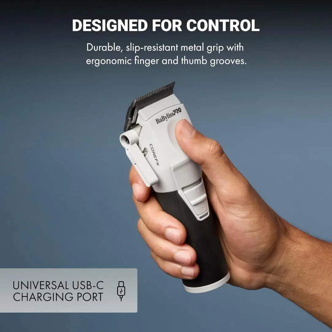 BaBylissPRO® COREFX Clipper – 6,800 RPM, USB-C, 2-Hour Runtime