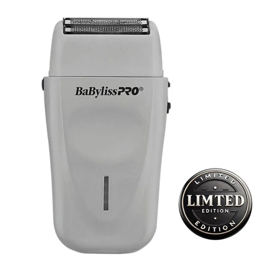 "Ergonomic double foil shaver with dual counter-cutting blades and 10,000-RPM motor"