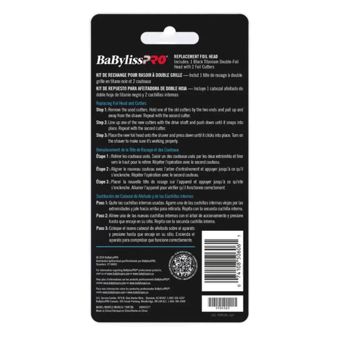 BaBylissPRO Replacement Foils & Cutter for FOILFX02 (Blue) - BUYBARBER.COM