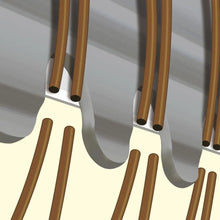 “Feather Styling Razor Standard Blades demonstrating clog-free cutting with a guarded edge”