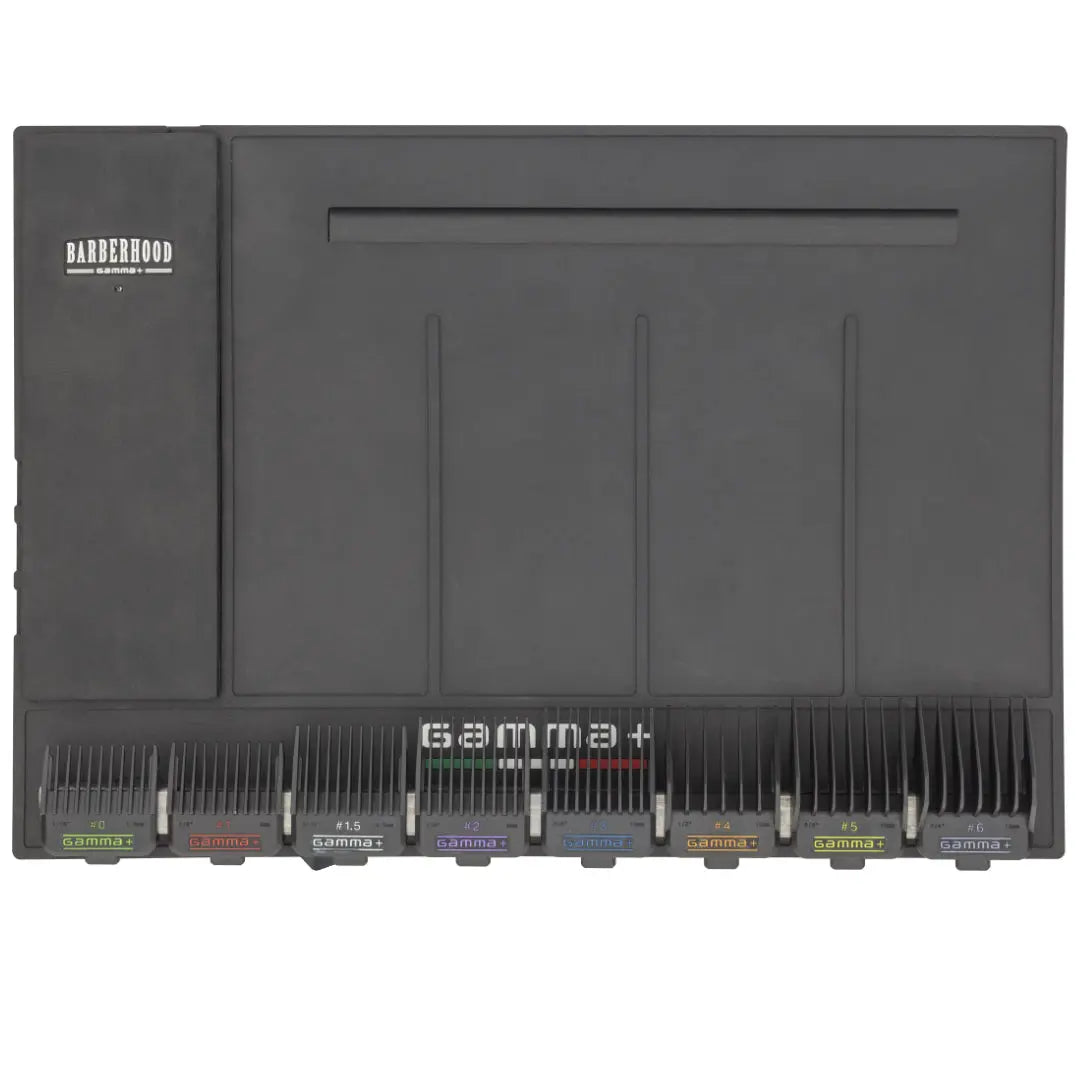 Gamma+ Professional Magnetic Barber Station Mat & Organizer - BUYBARBER.COM