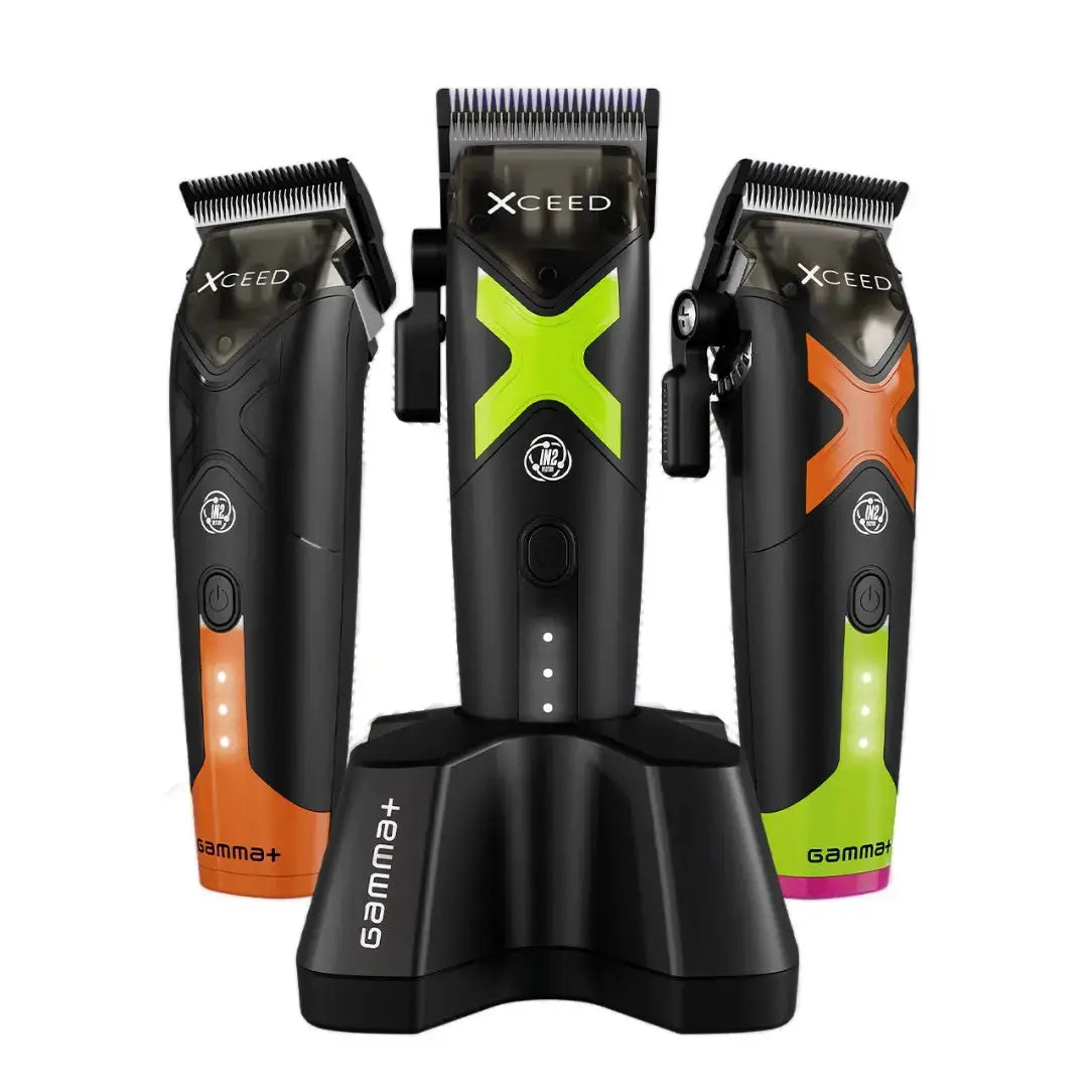 Limited Bundle: JetLiner Dryer + Gamma+ XCeed Clipper, Trimmer & Shaver + Barber Works Station Mat - BUYBARBER.COM