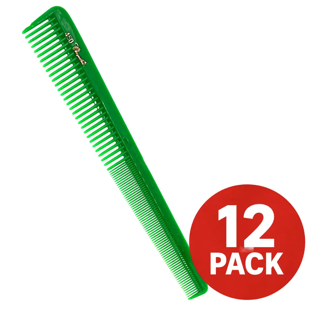 Krest Cleopatra #450 7" Tapered Barber Comb – 12 Pack – Colors - BUYBARBER.COM